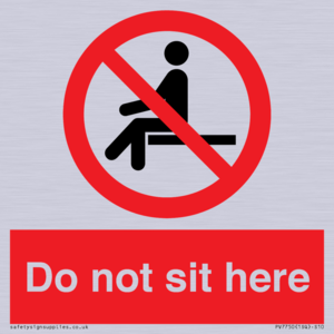 Do not sit here